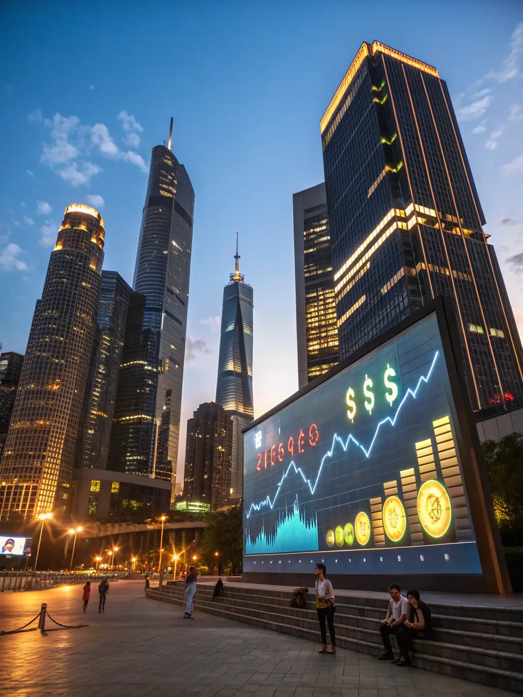 An image of the US flag with a corporate building and banking icons, representing US company formation.